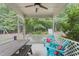 Screened in porch perfect for relaxation with green backyard view at 1939 Mostyn Ln, Apex, NC 27502