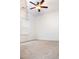 Bedroom featuring white trim and a modern ceiling fan near natural light from one window at 1950 Menet St, Apex, NC 27502