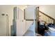 Interior view of wheelchair lift with safety features, providing accessibility between floors at 2004 Flagstone Pl, Raleigh, NC 27612