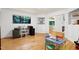 Spacious room with versatile space that can be used as an office, playroom, or study area at 2004 Flagstone Pl, Raleigh, NC 27612