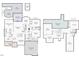 First and second floor architectural floor plan with measurements at 201 Margaret Mann Way, Pittsboro, NC 27312