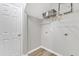 Laundry room with ample shelving and storage space at 220 Misty Groves Cir, Morrisville, NC 27560