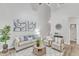 Open-concept living room boasts natural light and neutral tones at 220 Misty Groves Cir, Morrisville, NC 27560