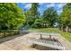 Well-maintained community playground with picnic tables, benches, and play equipment, ideal for outdoor recreation at 26 Rogerson Dr, Chapel Hill, NC 27517