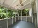 Screened porch with ceiling fan at 26 Rogerson Dr, Chapel Hill, NC 27517