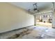 Attached garage space featuring concrete floors and an open garage door at 2635 Asher View Ct, Raleigh, NC 27606