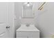 Clean bathroom featuring a white vanity, gold fixtures, and a frameless mirror at 2752 Weldon Ter, Durham, NC 27703