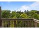 Balcony view of green trees and blue sky at 3077 Huntleigh Dr, Raleigh, NC 27604