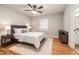 Cozy bedroom features a queen-sized bed, soft lighting, and a closet at 325 Martin Luther King Jr Blvd, Raleigh, NC 27601