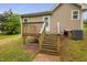 Home exterior featuring a wooden deck and vinyl siding at 325 Martin Luther King Jr Blvd, Raleigh, NC 27601