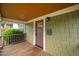 Covered entry featuring wood floors and a cozy, protected space at 325 Martin Luther King Jr Blvd, Raleigh, NC 27601