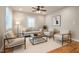 Bright living room with hardwood floors, neutral tones, and contemporary furnishings at 325 Martin Luther King Jr Blvd, Raleigh, NC 27601