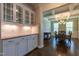 Butler pantry featuring white cabinets and ample countertop space at 367 Tayside St, Clayton, NC 27520
