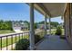 Inviting front porch offering a relaxing outdoor space with classic white columns at 367 Tayside St, Clayton, NC 27520