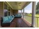 Enjoy outdoor living on this covered porch, furnished with comfortable seating and scenic views at 367 Tayside St, Clayton, NC 27520