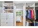 Custom walk-in closet with ample shelving, drawers, and hanging space at 3910 Somerset Dr, Durham, NC 27707