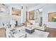 Bright living room with high ceilings, comfortable seating, and modern decor at 3910 Somerset Dr, Durham, NC 27707