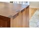 A close-up look at the wooden craftsmanship of the home's countertops and cabinets at 3910 Somerset Dr, Durham, NC 27707