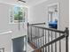 Bright foyer with modern chandelier and view into bedroom at 4408 Queenstown Ct, Raleigh, NC 27612