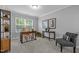 Office with a large window, desk, and chair at 552 Stobhill Ln, Holly Springs, NC 27540