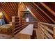 Organized attic space with shelving, maximizing storage potential and decluttering the home at 636 Pendleton Lake Rd, Raleigh, NC 27614