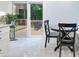Cozy kitchen dining area with a sliding glass door to a deck with outdoor seating at 6617 Whitted Rd, Fuquay Varina, NC 27526