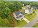 Beautifully landscaped property featuring a spacious yard and serene surroundings at 6949 Rex Rd, Holly Springs, NC 27540