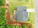 Aerial view of the home highlighting its backyard deck and lush greenery surrounding the property at 6949 Rex Rd, Holly Springs, NC 27540
