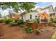 Charming backyard with a wooden deck and well-maintained garden area at 729 Mial St, Raleigh, NC 27608