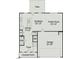 Detailed floor plan showcasing open-concept layout, integrating the kitchen, breakfast area, and Gathering room at 73 Pine Vista Way, Sanford, NC 27332