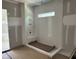 Bathroom featuring a new shower with white subway tiles and a built in bench at 79 Oldham Estate Dr, Chapel Hill, NC 27517