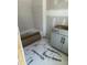 Stylish bathroom showcasing modern tile and a new bathtub at 79 Oldham Estate Dr, Chapel Hill, NC 27517