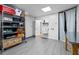 Finished basement with ample storage space and utility area for laundry and projects at 800 Shady Lawn Rd, Chapel Hill, NC 27514