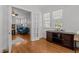 Bright living room featuring hardwood floors, neutral walls, and natural light, perfect for a cozy and inviting space at 803 W Club Blvd, Durham, NC 27701