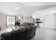 Open-concept living room showcases vaulted ceilings and seamlessly connects to the kitchen at 101 Kristina Dr, Selma, NC 27576