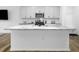 Beautiful kitchen featuring a large center island, stainless appliances, and ample counter space at 1213 Grenshaw Dr, Morrisville, NC 27560