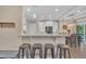 Open floor plan showcasing the kitchen, granite countertops, and dining area at 1920 Bright Kannon Way, Wendell, NC 27591