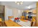 Dining area is open to the kitchen, stairs to the second floor and adjacent to the front entry at 1984 Sadler Ave, Creedmoor, NC 27522