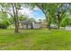 Spacious backyard with mature trees and ample green space at 2015 Walnut St, Durham, NC 27705