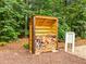 Outdoor storage with kindling and firewood at 21 Botanical Way, Pittsboro, NC 27312