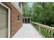 View of exterior deck and screened-in porch at 2300 Valley Forge Dr, Raleigh, NC 27615