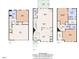 Detailed floor plan showcasing the layout of the home's three floors and key room dimensions at 2744 Laurelcherry St, Raleigh, NC 27612