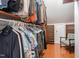 Expansive walk-in closet with custom shelving and organized storage solutions for your wardrobe needs at 301 Presque Isle Ln, Chapel Hill, NC 27514