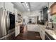 Modern kitchen with stainless steel appliances and granite countertops, ideal for cooking at 4409 All Points View Way, Raleigh, NC 27614