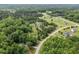 Scenic aerial view showcases homes with ample green space and mature trees at 4508 Alice Dr, Oxford, NC 27565