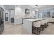 Kitchen with bar stool seating at the counter and stainless steel appliances at 71012 Russell, Chapel Hill, NC 27517