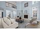 Spacious living room features a fireplace and lots of light at 71012 Russell, Chapel Hill, NC 27517