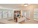 Bright kitchen features stainless steel appliances, granite counters and views of the neighborhood at 72 S Grey Abbey Dr, Clayton, NC 27527