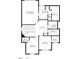 Detailed floor plan showcasing the layout of the second floor with dimensions for each room at 8013 Morrell Ln, Durham, NC 27713
