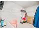 Walk-in closet featuring adjustable shelving and organized storage, next to vanity at 95 Buckthorn Dr, Youngsville, NC 27596